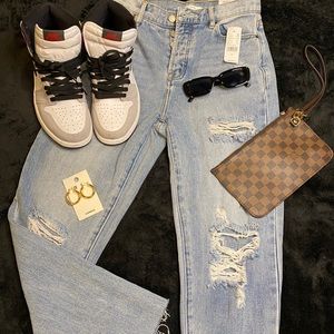 Pacsun high rise straight jeans
